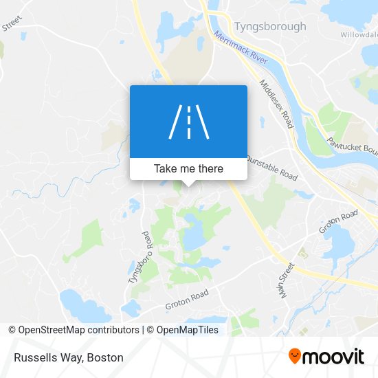 Mapa de Russells Way