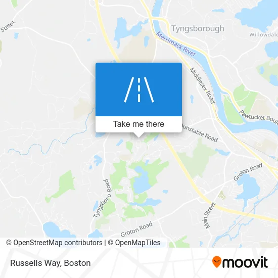 Russells Way map