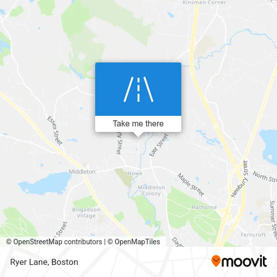 Ryer Lane map
