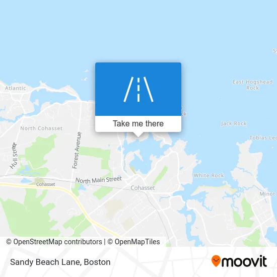 Sandy Beach Lane map