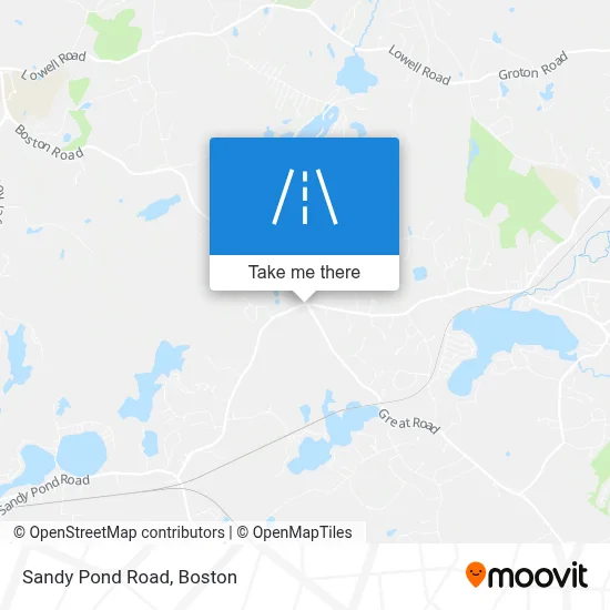 Sandy Pond Road map