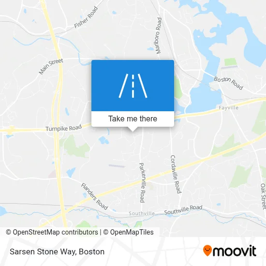 Sarsen Stone Way map