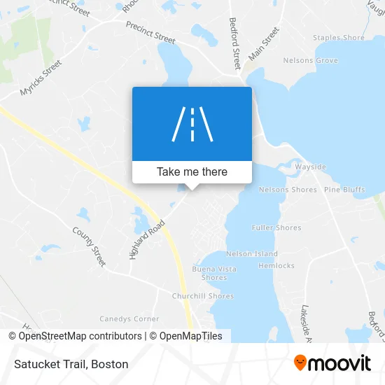 Satucket Trail map