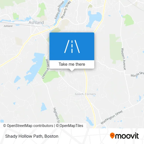 Shady Hollow Path map