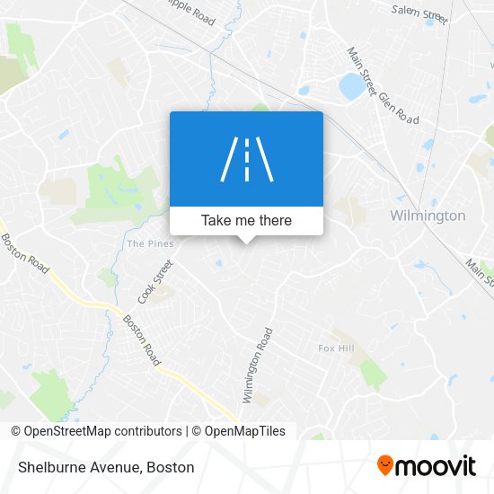 Mapa de Shelburne Avenue