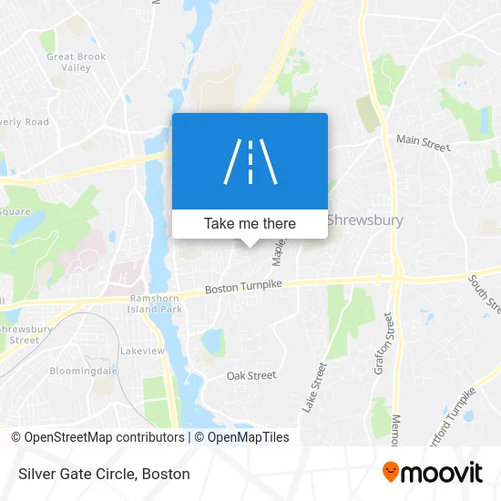 Silver Gate Circle map