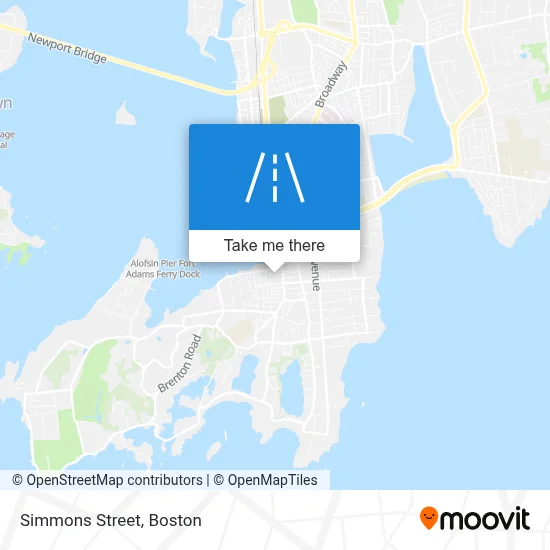 Simmons Street map