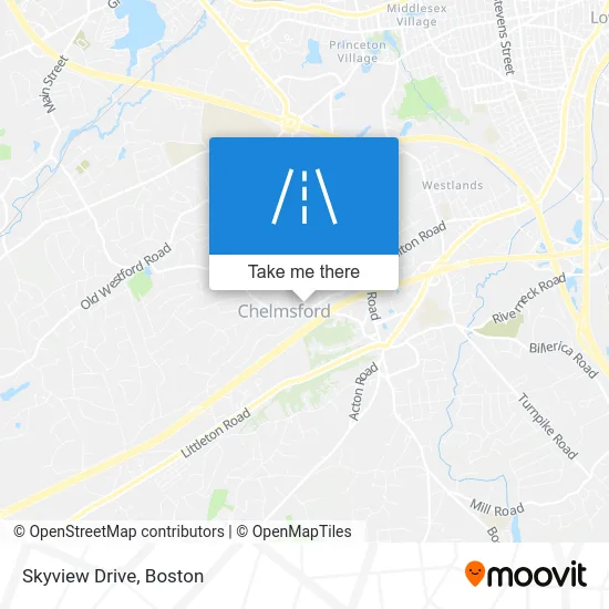 Skyview Drive map