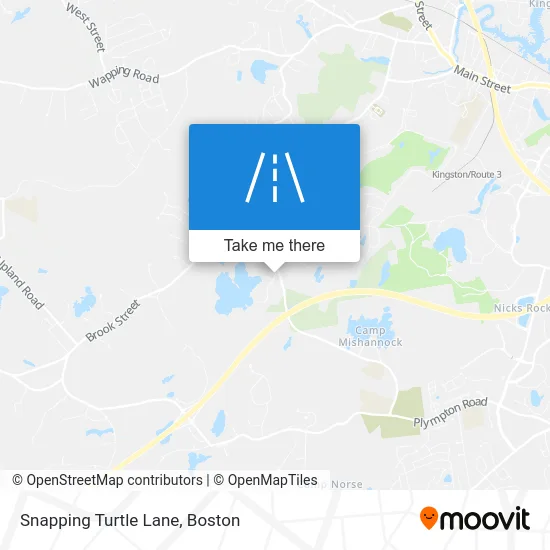 Snapping Turtle Lane map
