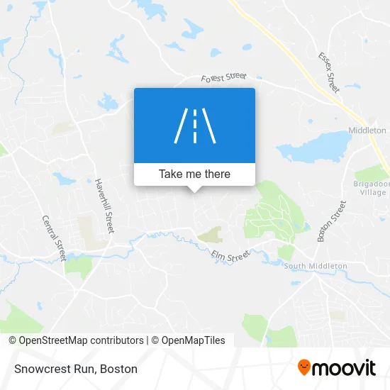 Snowcrest Run map