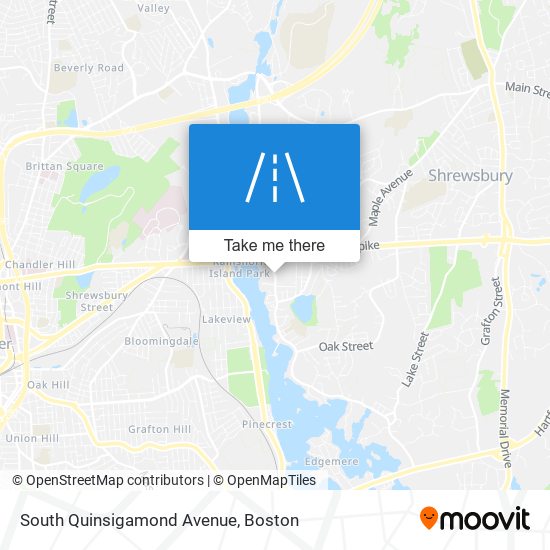 Mapa de South Quinsigamond Avenue