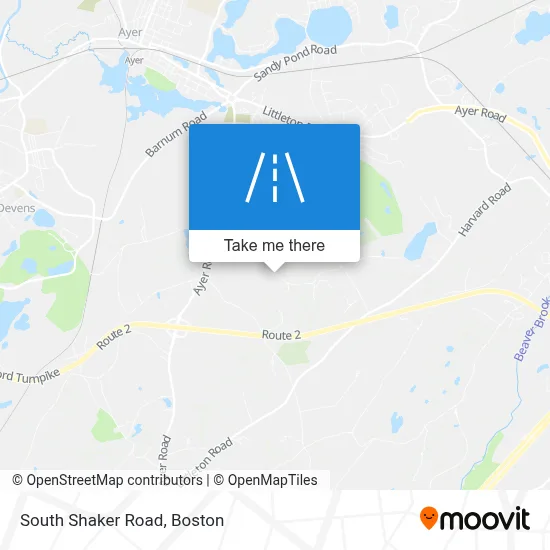 South Shaker Road map