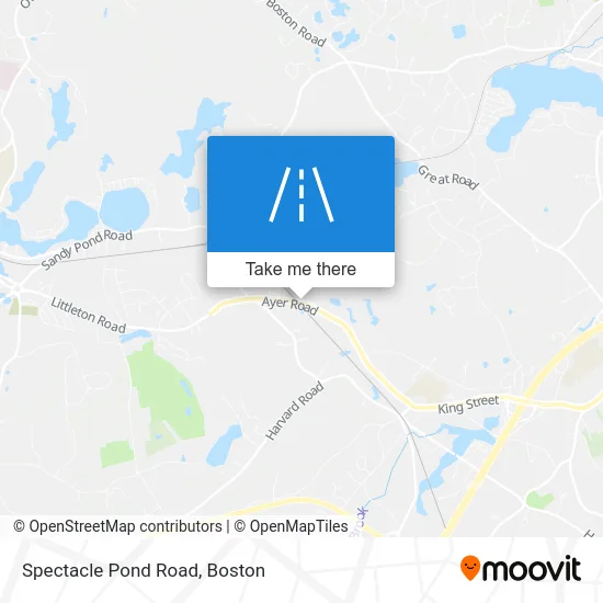 Spectacle Pond Road map