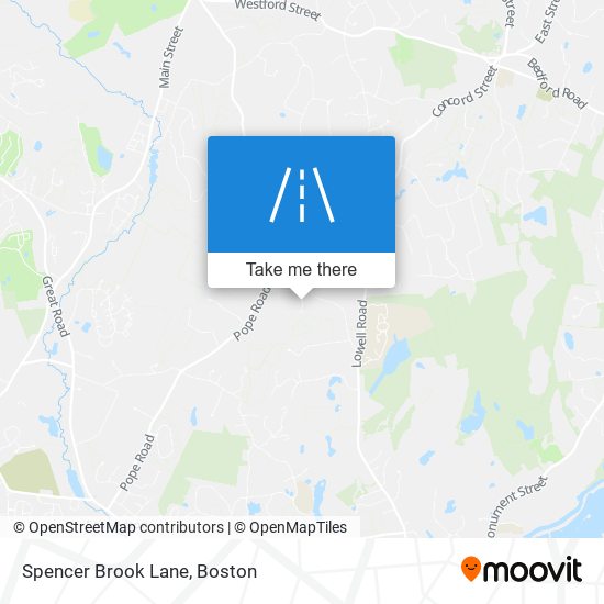 Mapa de Spencer Brook Lane