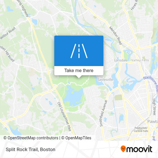Split Rock Trail map