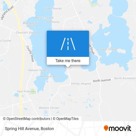 Spring Hill Avenue map
