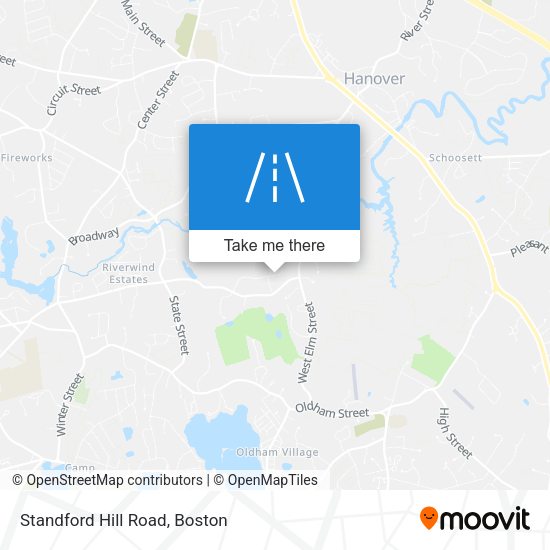 Standford Hill Road map