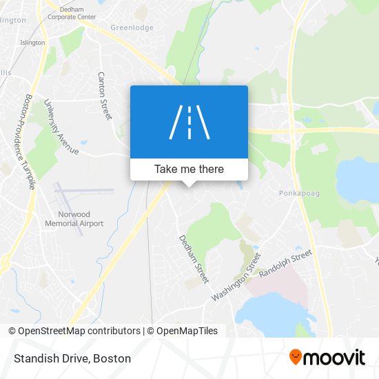 Standish Drive map