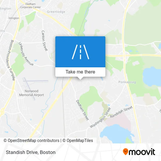 Standish Drive map