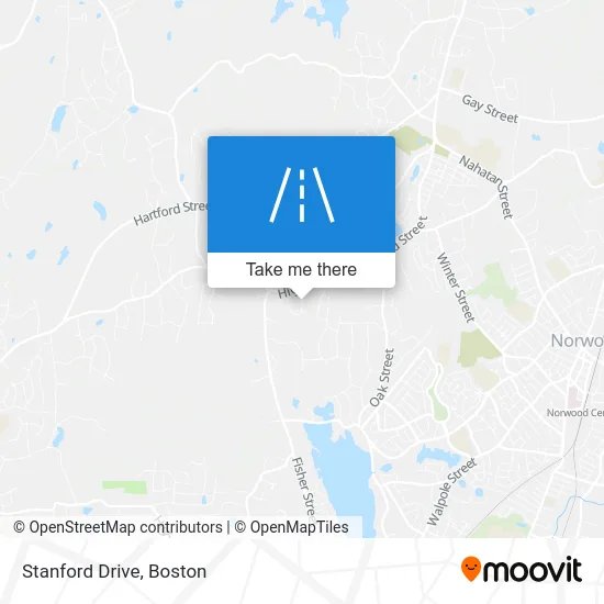 Stanford Drive map