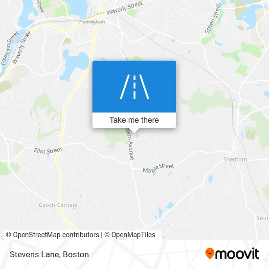 Stevens Lane map