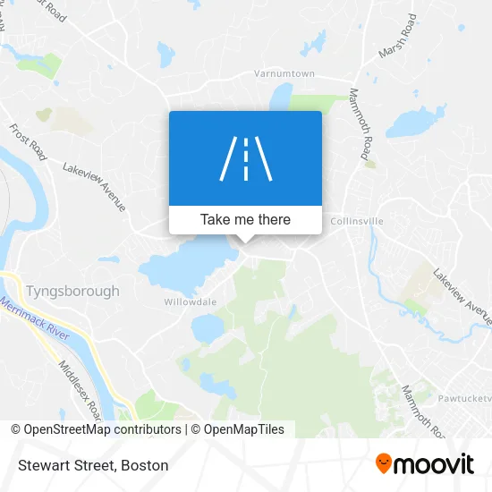Stewart Street map