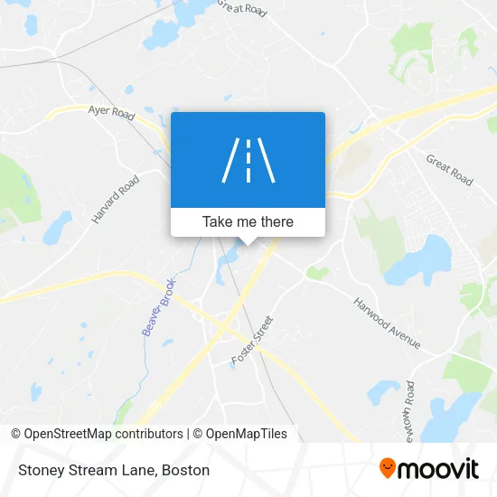 Stoney Stream Lane map