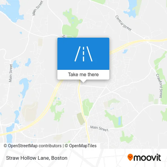 Straw Hollow Lane map
