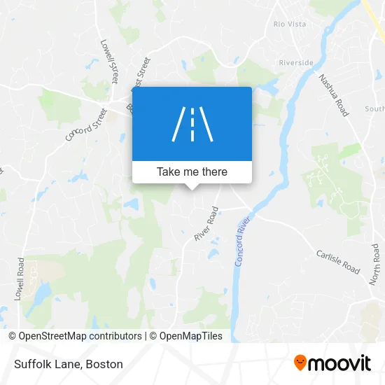 Suffolk Lane map