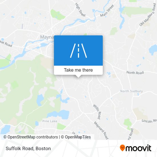 Suffolk Road map