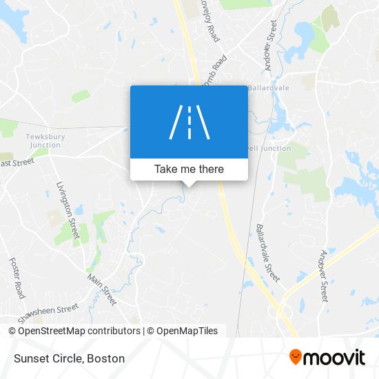 Sunset Circle map