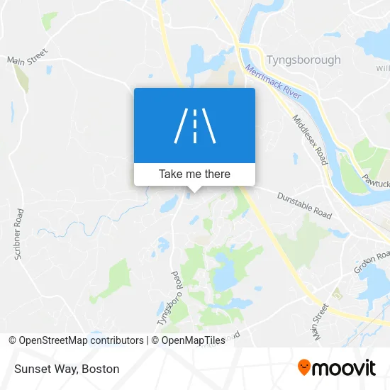 Sunset Way map