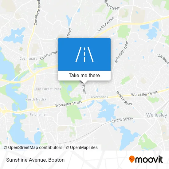 Sunshine Avenue map