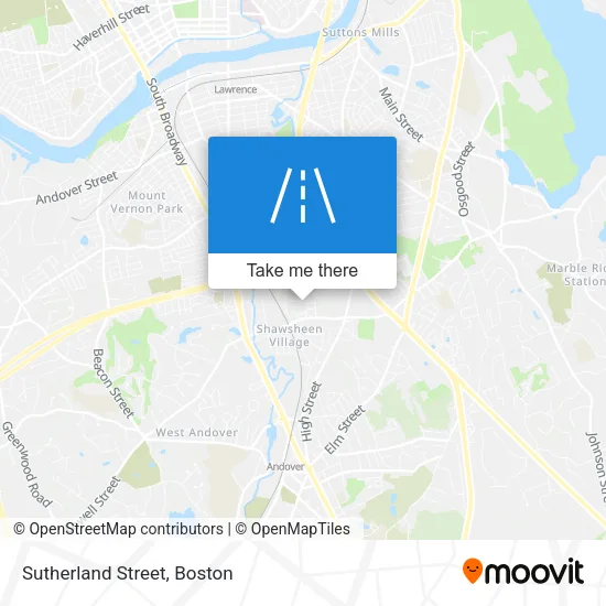 Sutherland Street map