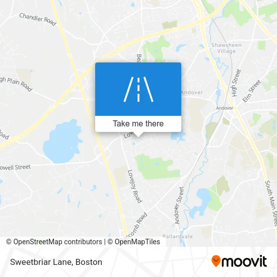 Sweetbriar Lane map