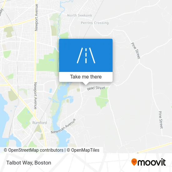 Talbot Way map