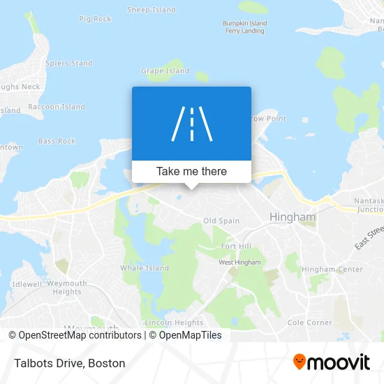 Talbots Drive map