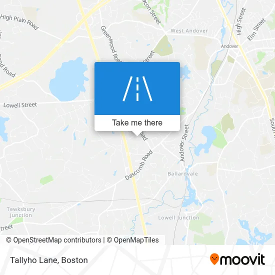 Tallyho Lane map
