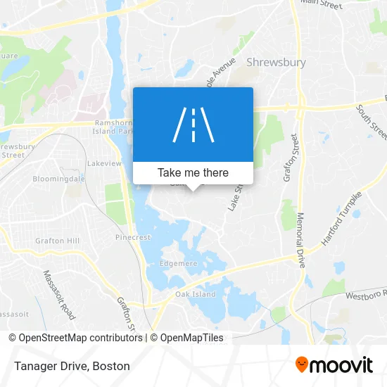 Tanager Drive map