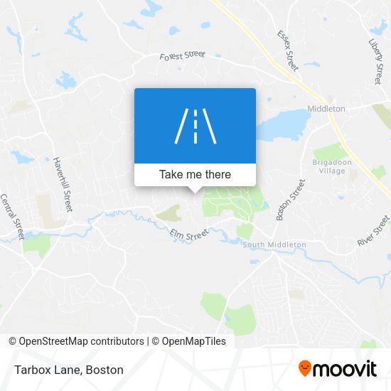 Mapa de Tarbox Lane