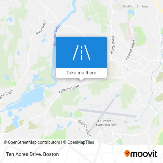 Ten Acres Drive map