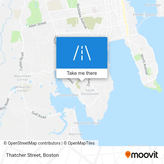 Thatcher Street map