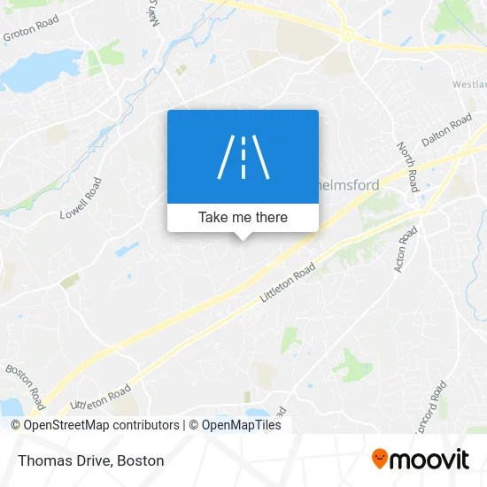 Thomas Drive map