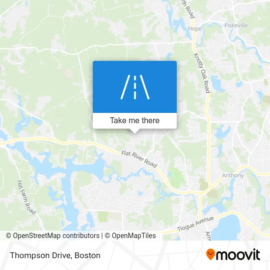 Thompson Drive map