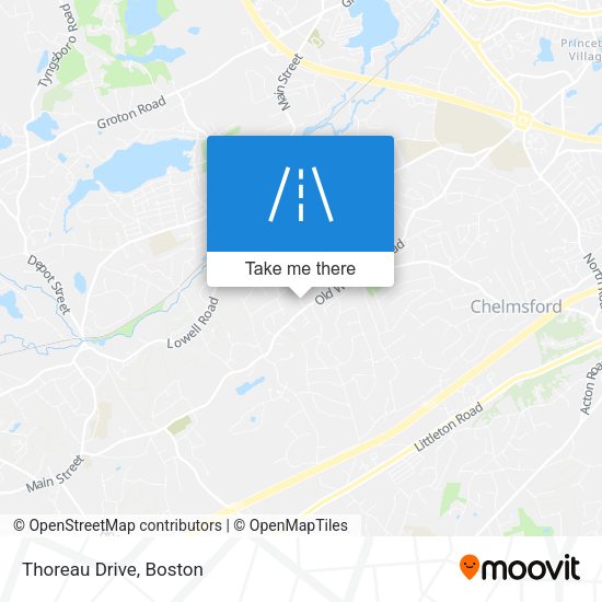 Thoreau Drive map