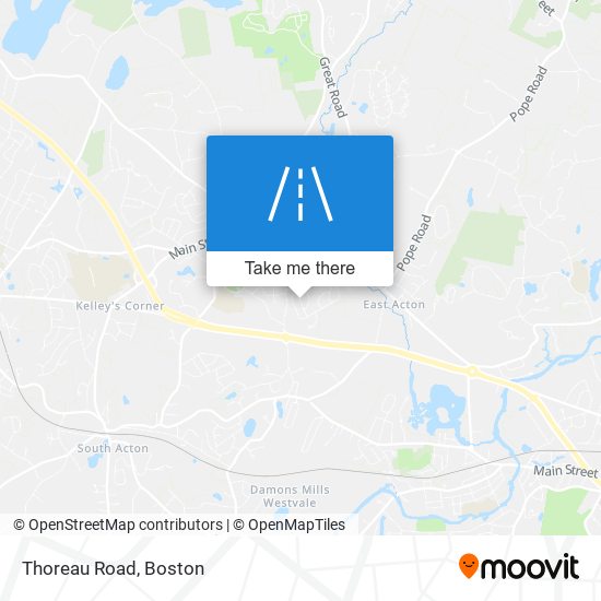 Mapa de Thoreau Road