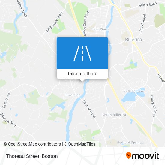 Mapa de Thoreau Street