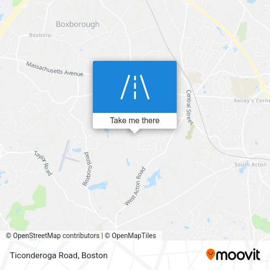 Mapa de Ticonderoga Road