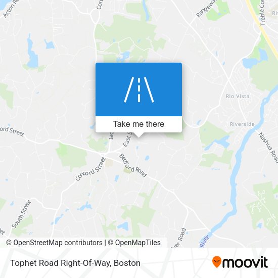 Tophet Road Right-Of-Way map