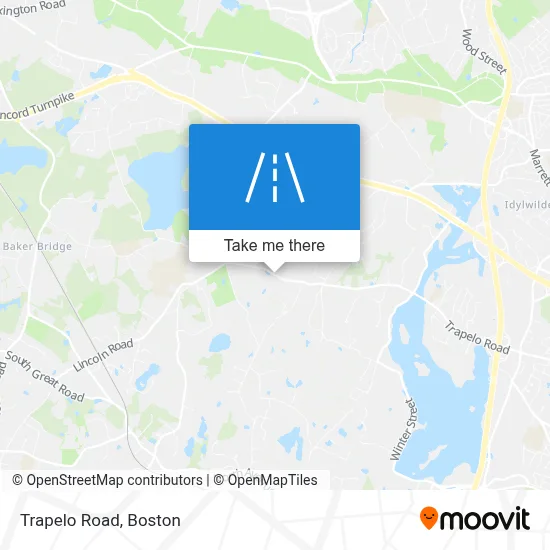 Trapelo Road map